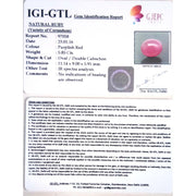 6.50 Ratti Natural New Burma Ruby with Govt. Lab Certificate-(12210)